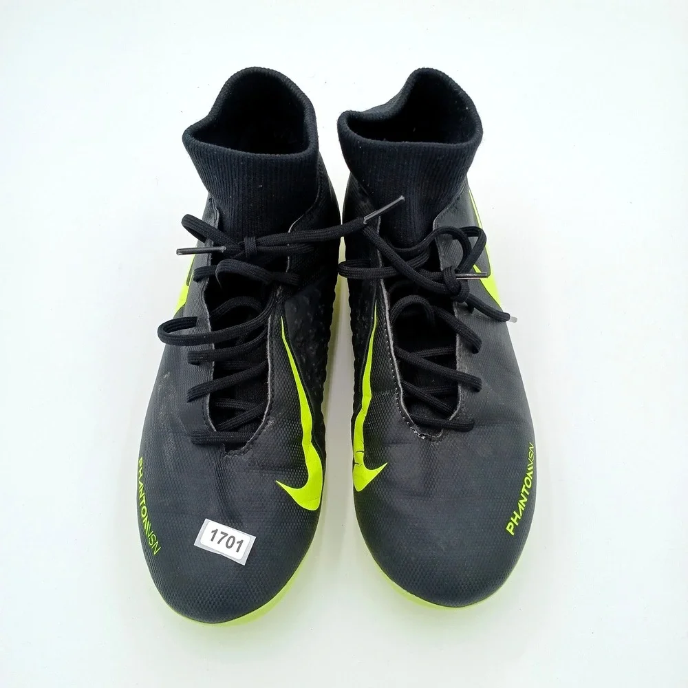 Nike Phantom Vision Club DF MG Soccer Cleats‎ Black Volt AJ6959-007 Mens 7.5